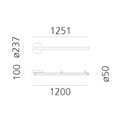 Artemide Alphabet Of Light Linear 120 Wandlamp / Plafondlamp
