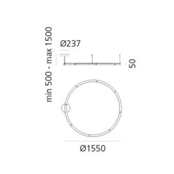Artemide Alphabet Of Light Circular Ø155 suspended lamp