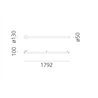 Artemide Alphabet Of Light Linear 180 SEMI-RECESSED Wall lamp