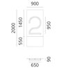 Artemide Alphabet Of Light Wall lamp "2"