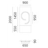 Artemide Alphabet Of Light Wall lamp "9"