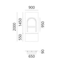 Artemide Alphabet Of Light Wall lamp "A" uppercase
