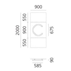 Artemide Alphabet Of Light Wall lamp "c" lowercase