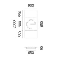 Artemide Alphabet Of Light Wall lamp "e" lowercase