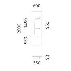 Artemide Alphabet Of Light Wall lamp "f" lowercase