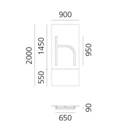 Artemide Alphabet Of Light Wall lamp "h" lowercase