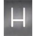 Artemide Alphabet Of Light Wandlamp "H" uppercase