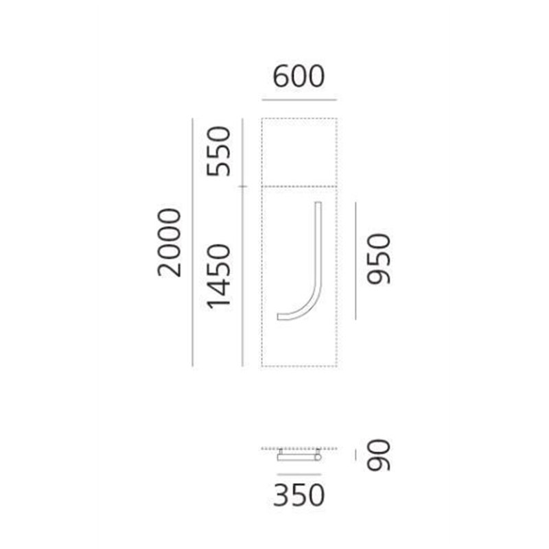 Artemide Alphabet Of Light Wandlamp "j" lowercase