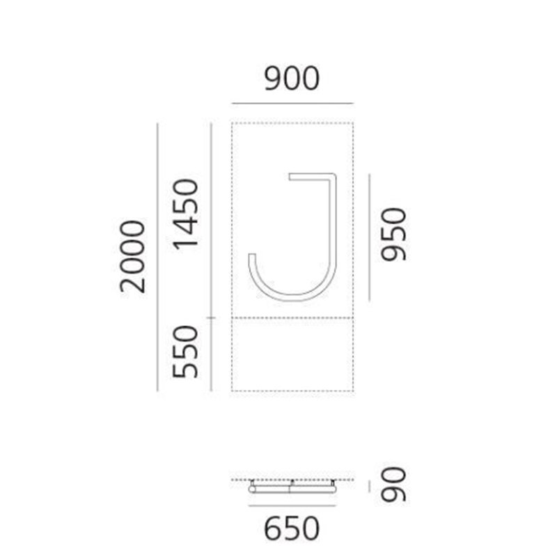 Artemide Alphabet Of Light Wandlamp "J" uppercase