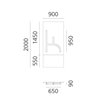 Artemide Alphabet Of Light Wall lamp "k" lowercase