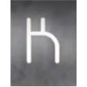 Artemide Alphabet Of Light Wandlamp "K" uppercase