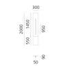 Artemide Alphabet Of Light Wall lamp "l" lowercase