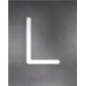 Artemide Alphabet Of Light Wandlamp "L" uppercase