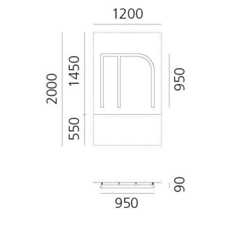 Artemide Alphabet Of Light Wandlamp "M" uppercase