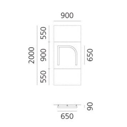 Artemide Alphabet Of Light Wall lamp "n" lowercase