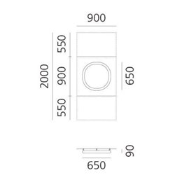Artemide Alphabet Of Light Wall lamp "o" lowercase