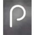 Artemide Alphabet Of Light Wandlamp "p" lowercase