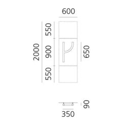 Artemide Alphabet Of Light Wall lamp "r" lowercase