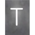 Artemide Alphabet Of Light Wandlamp "T" uppercase