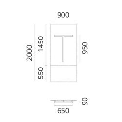 Artemide Alphabet Of Light Wall lamp "T" uppercase