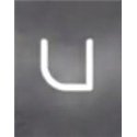 Artemide Alphabet Of Light Wandlamp "u" lowercase