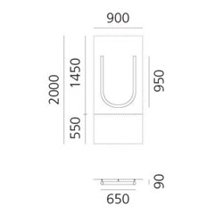 Artemide Alphabet Of Light Wall lamp "U" uppercase