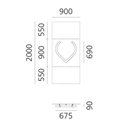 Artemide Alphabet Of Light Wandlamp "v" lowercase