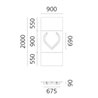 Artemide Alphabet Of Light Wall lamp "v" lowercase