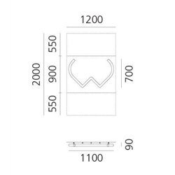 Artemide Alphabet Of Light Wall lamp "w" lowercase