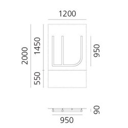 Artemide Alphabet Of Light Wall lamp "W" uppercase