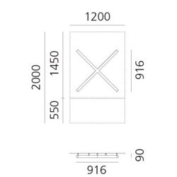 Artemide Alphabet Of Light Wall lamp "X" uppercase