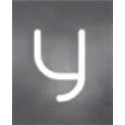 Artemide Alphabet Of Light Wandlamp "y" lowercase