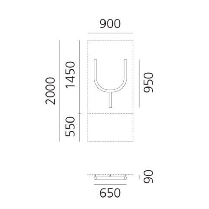 Artemide Alphabet Of Light Wandlamp "Y" uppercase
