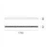Artemide Calipso Linear 180 ceiling lamp