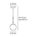 Artemide Castore 14 Hanglamp