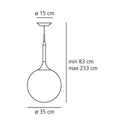 Artemide Castore 35 suspended lamp