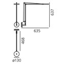 Artemide Demetra body 3000K w/presence detector Tafellamp