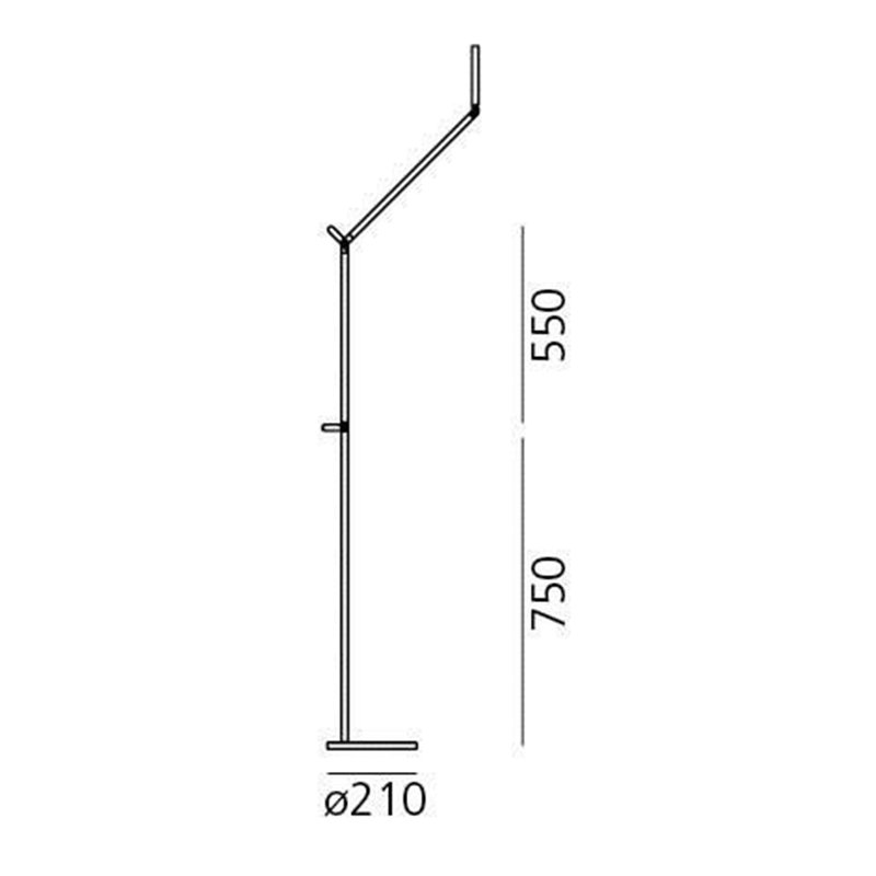 Artemide Demetra body 3000K w/presence detector Tafellamp