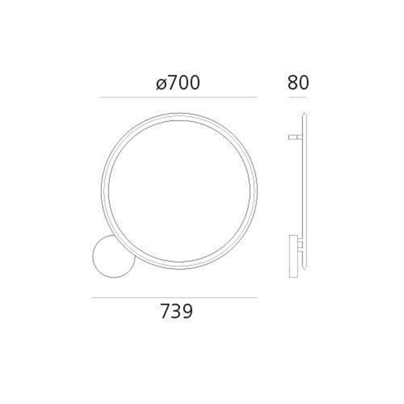 Artemide Discovery Led Wandlamp / Plafondlamp