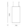 Artemide Discovery Space Rectangular RGBW suspended lamp