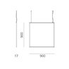 Artemide Discovery Space SQUARE TW suspended lamp