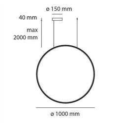 Artemide Discovery Vertical 100 suspended lamp