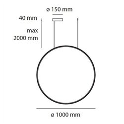 Artemide Discovery Vertical 100 TW suspended lamp