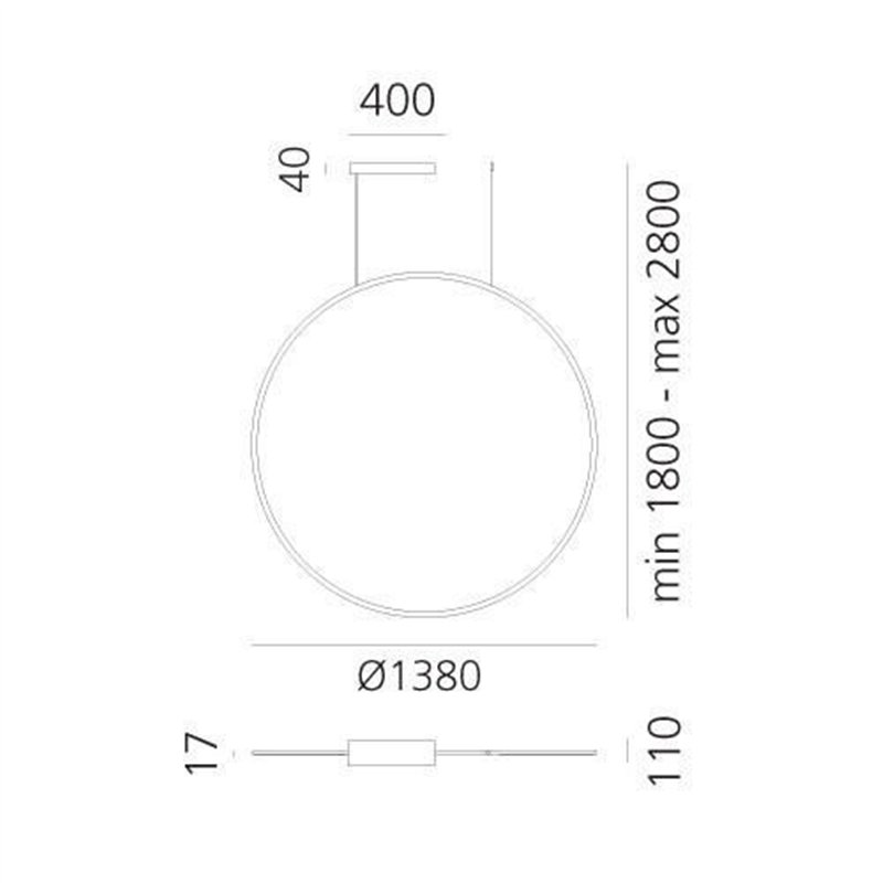 Artemide Discovery Vertical 140 TW Hanglamp