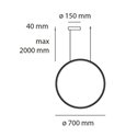 Artemide Discovery Vertical 70 RGBW Hanglamp