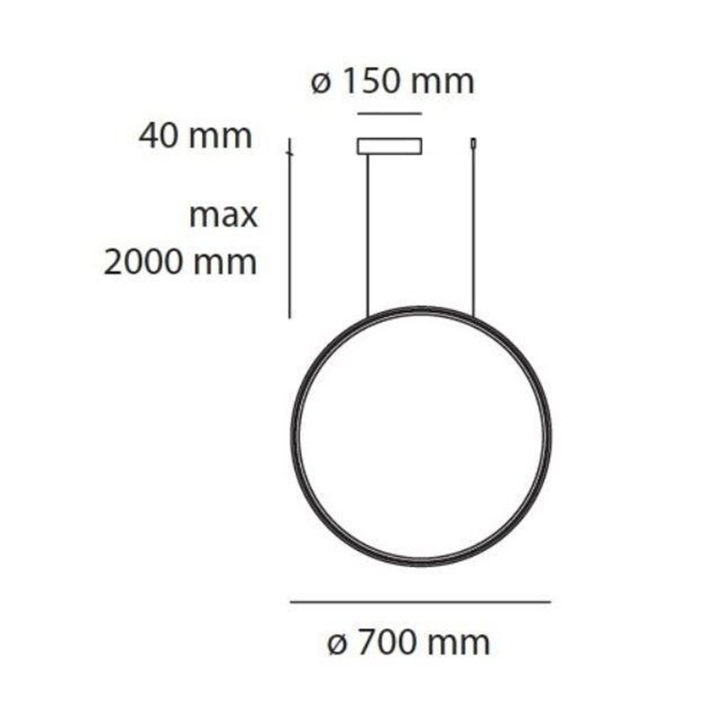 Artemide Discovery Vertical 70 RGBW Hanglamp