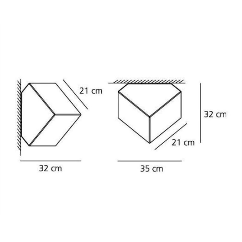 Artemide Edge 21 Wandlamp / Plafondlamp