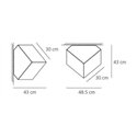 Artemide Edge 30 Wandlamp / Plafondlamp