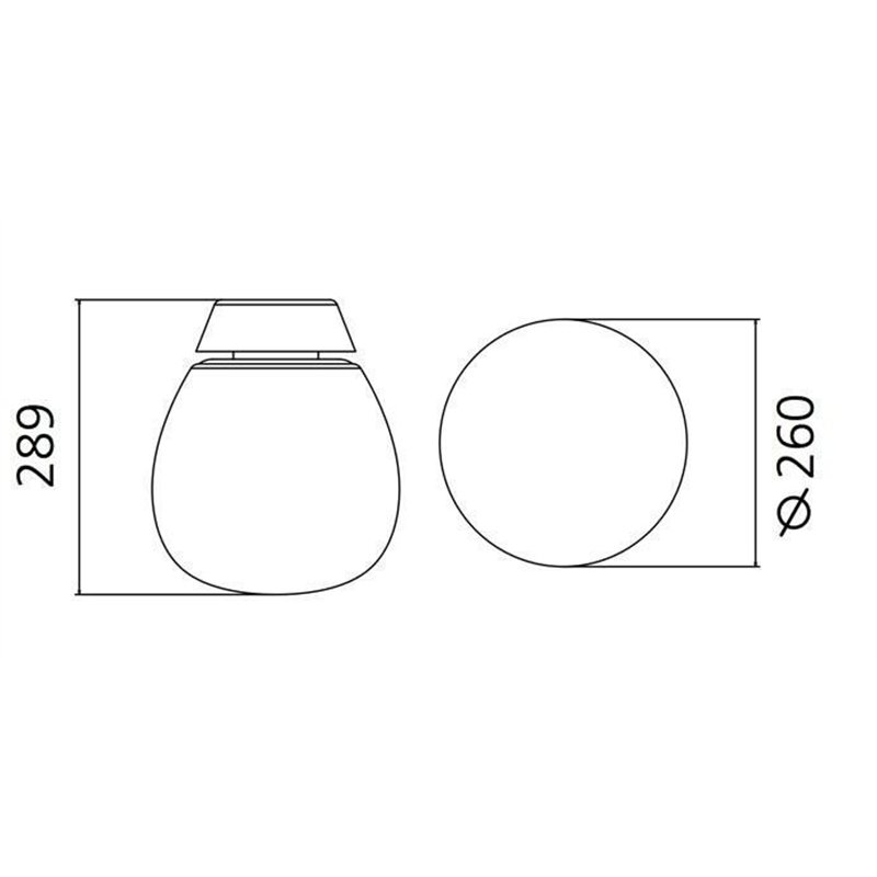 Artemide Empatia 26 Wandlamp / Plafondlamp