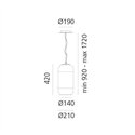 Artemide Gople RWB Hanglamp